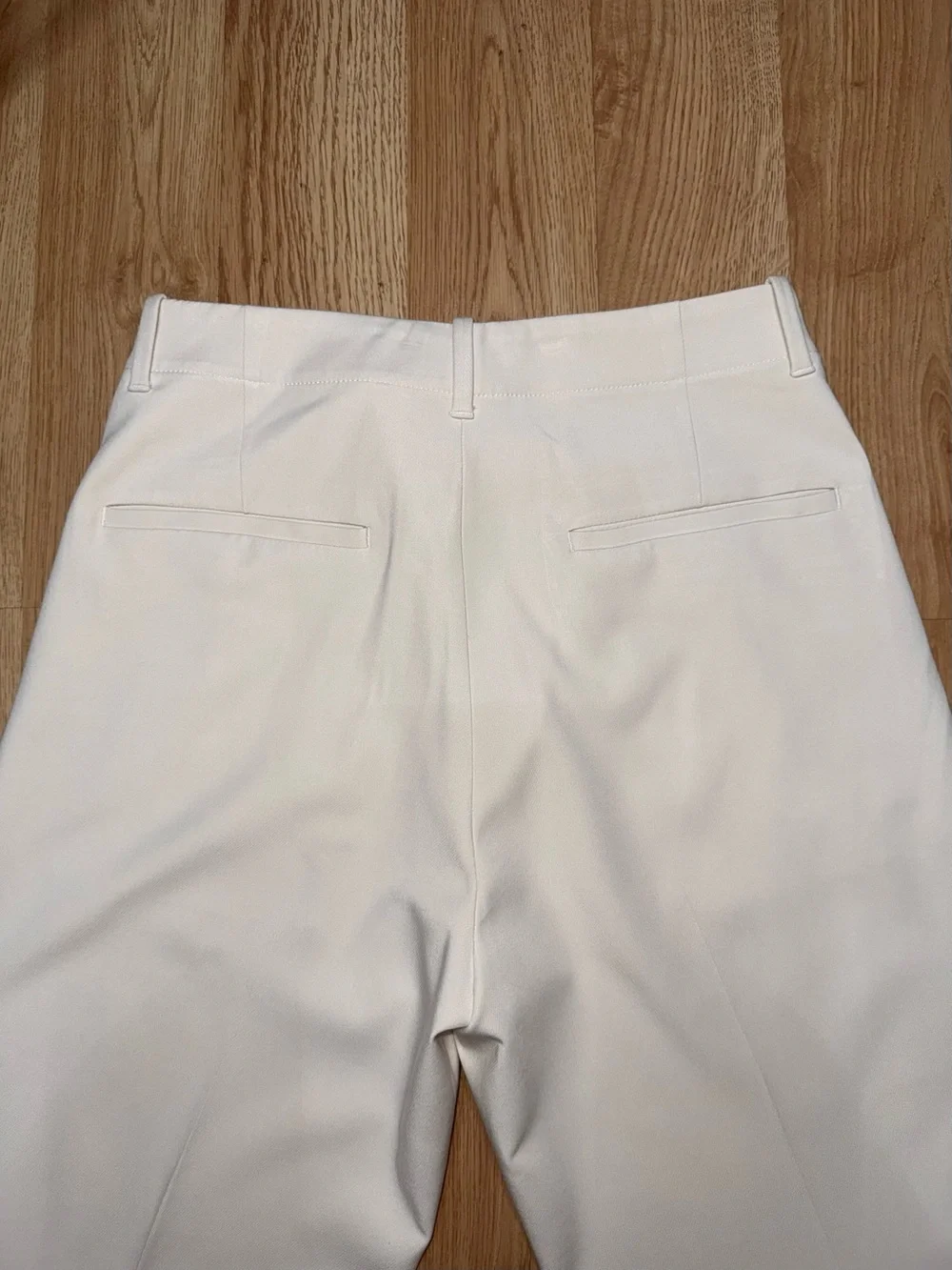 Banana Republic Women’s Ivory Wide-Leg Trousers Size 4